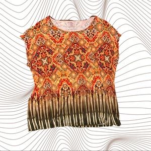 Deb fun print tee/top